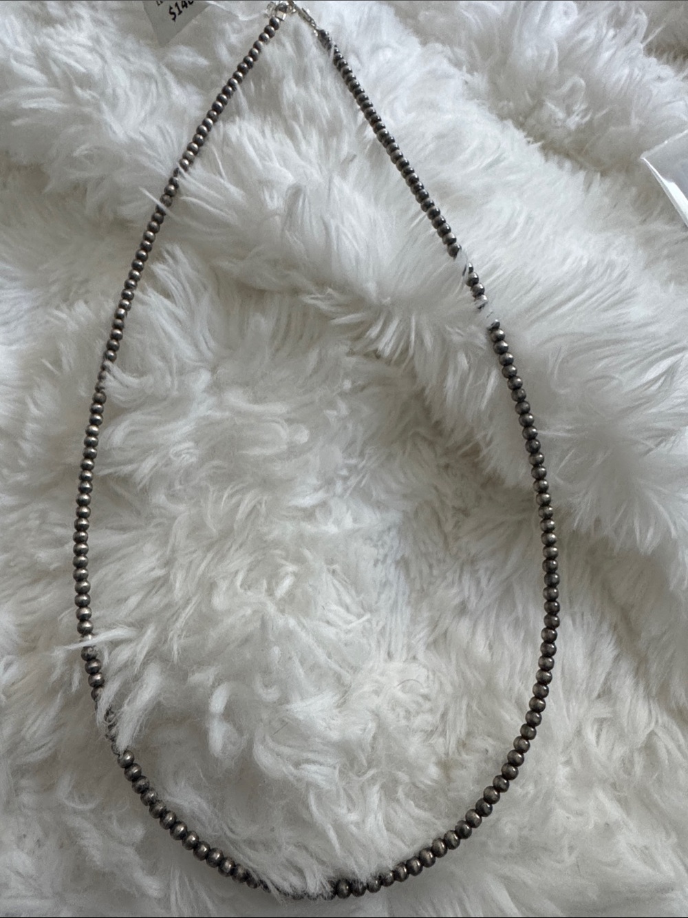 925 Sterling silver native made pearls Bead Necklace
